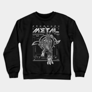 Metalgarurumon Digimon BW Crewneck Sweatshirt